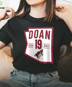 Men's Arizona Coyotes Shane Doan Fanatics Branded Black Retirement State Fill T Shirt