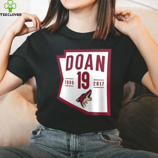 Men’s Arizona Coyotes Shane Doan Fanatics Branded Black Retirement State Fill T Shirt