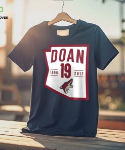 Men's Arizona Coyotes Shane Doan Fanatics Branded Black Retirement State Fill T Shirt