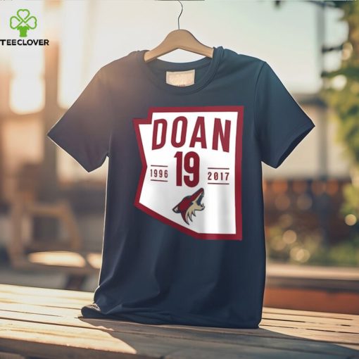 Men’s Arizona Coyotes Shane Doan Fanatics Branded Black Retirement State Fill T Shirt