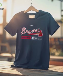 Men's Atlanta Braves Nike Navy 2023 Postseason Authentic Collection Dugout T Shirt