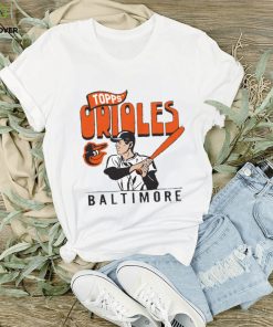 Men's Baltimore Orioles Homage x Topps Gray Tri Blend T Shirt