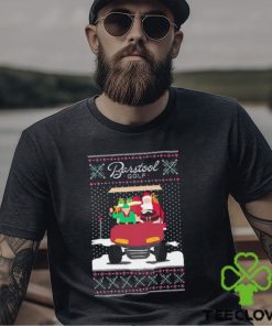 Men’s Barstool Golf Santa Golf ugly Christmas shirt