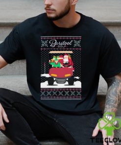 Men’s Barstool Golf Santa Golf ugly Christmas shirt