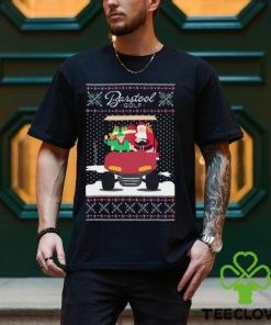 Men’s Barstool Golf Santa Golf ugly Christmas shirt