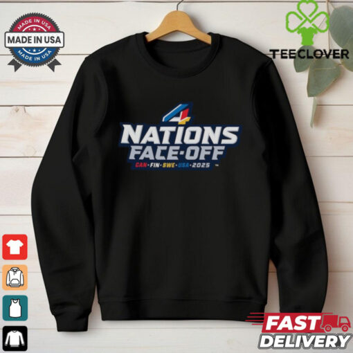 Men’s Black Canada 2025 4 Nations Face Off Pullover shirt
