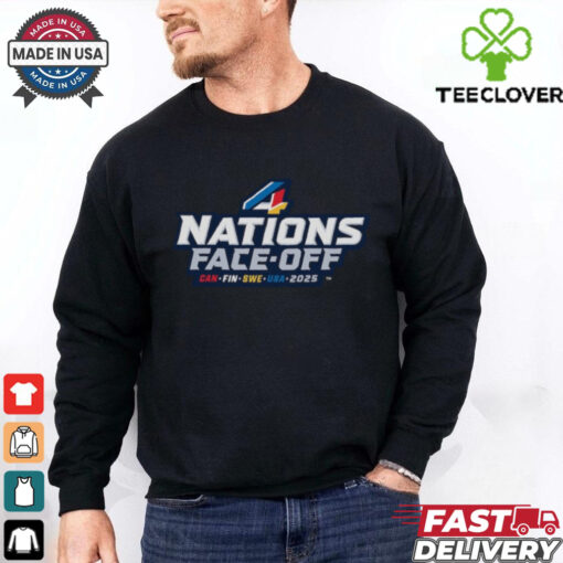 Men’s Black Canada 2025 4 Nations Face Off Pullover shirt