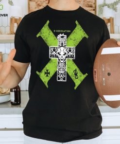 Men's Black D Generation X Retro Cross T Shirt