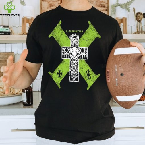 Men’s Black D Generation X Retro Cross T Shirt