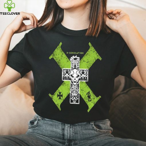 Men’s Black D Generation X Retro Cross T Shirt