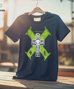 Men's Black D Generation X Retro Cross T Shirt