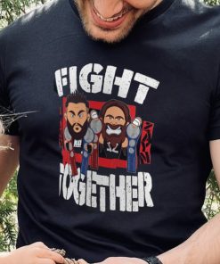 Men's Black Sami Zayn & Kevin Owens Fight Together T Shirt