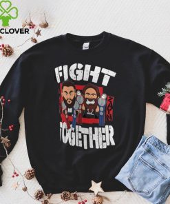 Men's Black Sami Zayn & Kevin Owens Fight Together T Shirt
