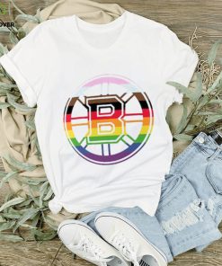 Men's Boston Bruins Fanatics Branded White Team Pride Logo T Shirt