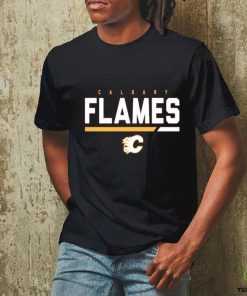 Men's Calgary Flames Levelwear Red Logo Richmond T Shirt