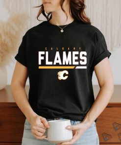 Men's Calgary Flames Levelwear Red Logo Richmond T Shirt