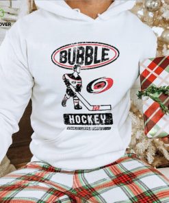 Men's Carolina Hurricanes Fanatics Branded White 2020 Stanley Cup Playoffs Bound Bubble Player T Shirt