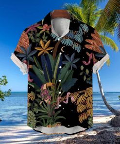 Men’s Casual Rainforest Short Sleeve Shirt Button Down Shirt