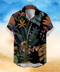 Men’s Casual Rainforest Short Sleeve Shirt Button Down Shirt
