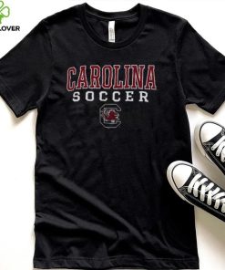 Men's Champion Black South Carolina Gamecocks Soccer Stack Logo T Shirt
