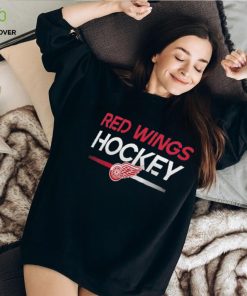 Men's Detroit Red Wings Fanatics Branded Black Authentic Pro Long Sleeve T Shirt