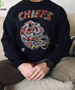 Men's Distortedd Black Kansas City Chiefs LEADERS T Shirt