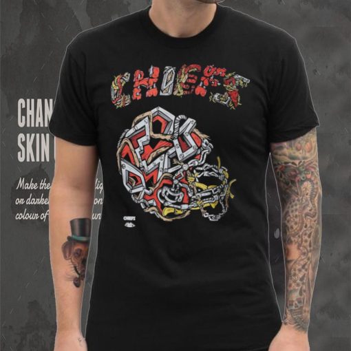 Men's Distortedd Black Kansas City Chiefs LEADERS T Shirt