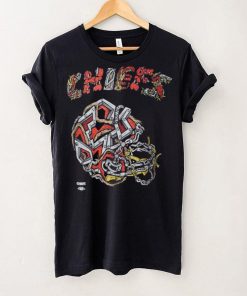 Men's Distortedd Black Kansas City Chiefs LEADERS T Shirt