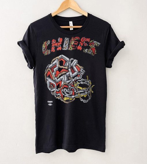 Men's Distortedd Black Kansas City Chiefs LEADERS T Shirt