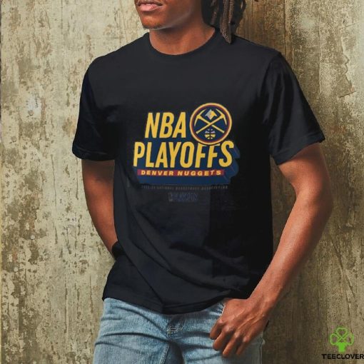 Men’s Fanatics Branded Heather Gray Denver Nuggets 2024 NBA Playoffs Defensive Stance T Shirt