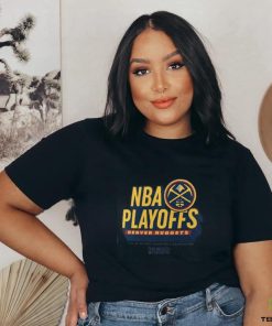 Men's Fanatics Branded Heather Gray Denver Nuggets 2024 NBA Playoffs Defensive Stance T Shirt