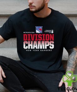 Men’s Fanatics Branded Heather Navy New York Rangers 2024 Metropolitan Division Champions T Shirt