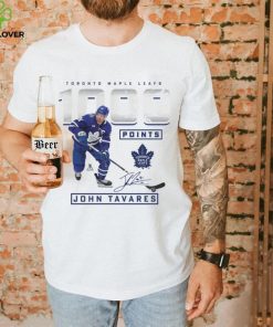 Men's Fanatics Branded John Tavares White Toronto Maple Leafs 1,000 Career Points T Shirt