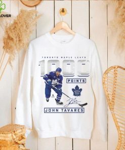 Men's Fanatics Branded John Tavares White Toronto Maple Leafs 1,000 Career Points T Shirt