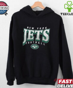 Men’s Fanatics Heather Charcoal New York Jets Divided Warp Tri Blend T Shirt