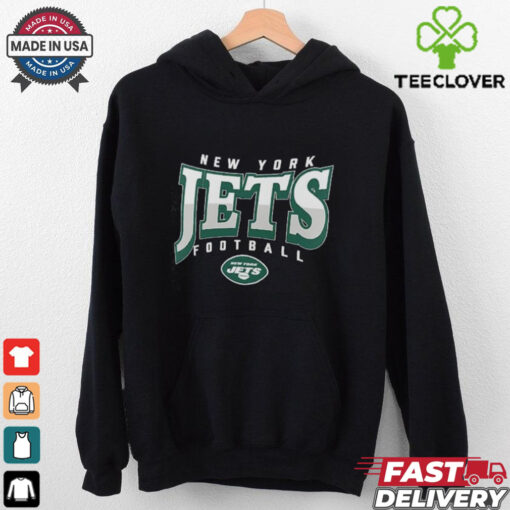 Men’s Fanatics Heather Charcoal New York Jets Divided Warp Tri Blend T Shirt