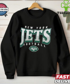 Men's Fanatics Heather Charcoal New York Jets Divided Warp Tri Blend T Shirt