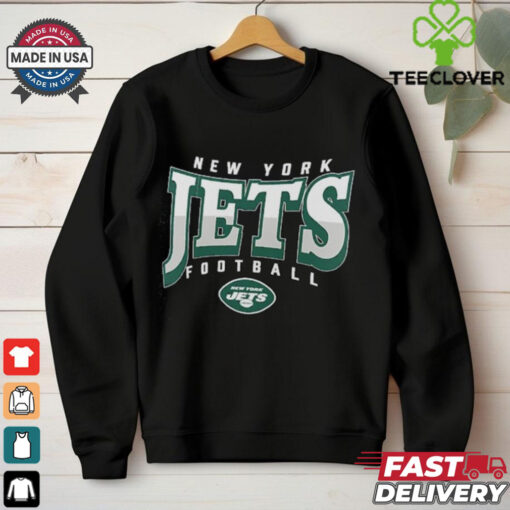 Men’s Fanatics Heather Charcoal New York Jets Divided Warp Tri Blend T Shirt