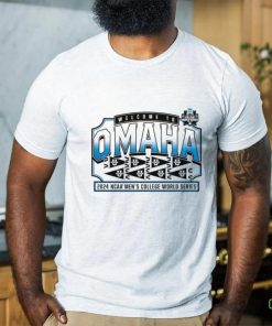 Men's Fanatics Heather Gray 2024 NCAA Men's Baseball College World Series Final 8 Group Infield Shift T Shirt