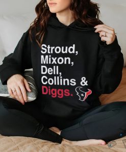 Men's Fanatics Navy Houston Texans Stroud, Mixon, Dell, Collins & Diggs T Shirt