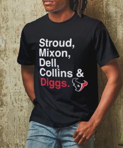 Men's Fanatics Navy Houston Texans Stroud, Mixon, Dell, Collins & Diggs T Shirt 2 Men's Fanatics Navy Houston Texans Stroud, Mixon, Dell, Collins & Diggs T Shirt