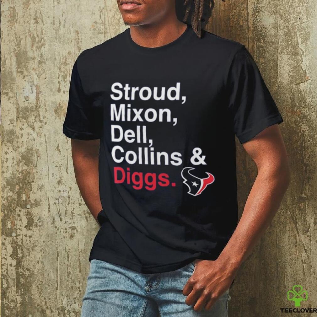 Men’s Fanatics Navy Houston Texans Stroud, Mixon, Dell, Collins & Diggs T Shirt Men’s Fanatics Navy Houston Texans Stroud, Mixon, Dell, Collins & Diggs T Shirt