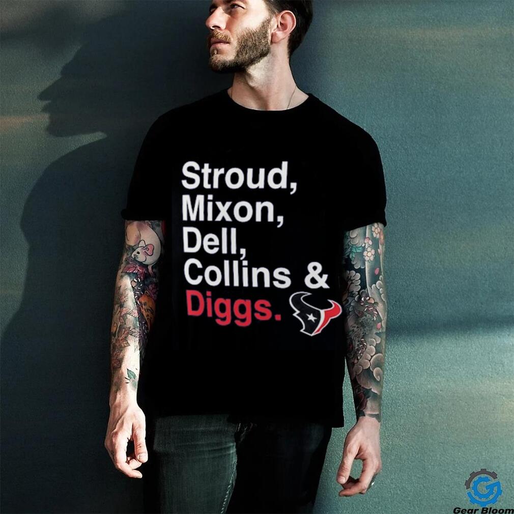 Men’s Fanatics Navy Houston Texans Stroud, Mixon, Dell, Collins & Diggs T Shirt Men’s Fanatics Navy Houston Texans Stroud, Mixon, Dell, Collins & Diggs T Shirt