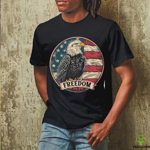 Men’s Freedom American Eagle USA Flag T Shirts