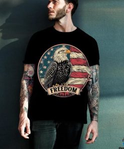 Men's Freedom American Eagle USA Flag T Shirts