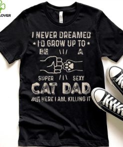 Mens Funny Cat Dad Novelty For Father’s Day Crewneck Sweatshirt