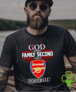 Men’s God first family second then Arsenal football shirt