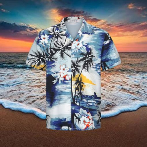 Men’s Hawaiian Shirt Slim fit Short Sleeve Print Party Front Aloha
