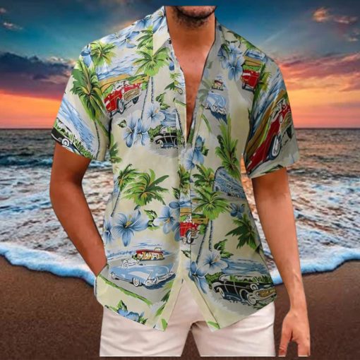 Mens Hawaiian Shirts Button Short Sleeve Aloha Flower Print Tees Flower Hawaiian Shirt Summer Tropical Shirts