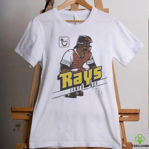 Men’s Homage x Topps Light Blue Tampa Bay Rays Shirt